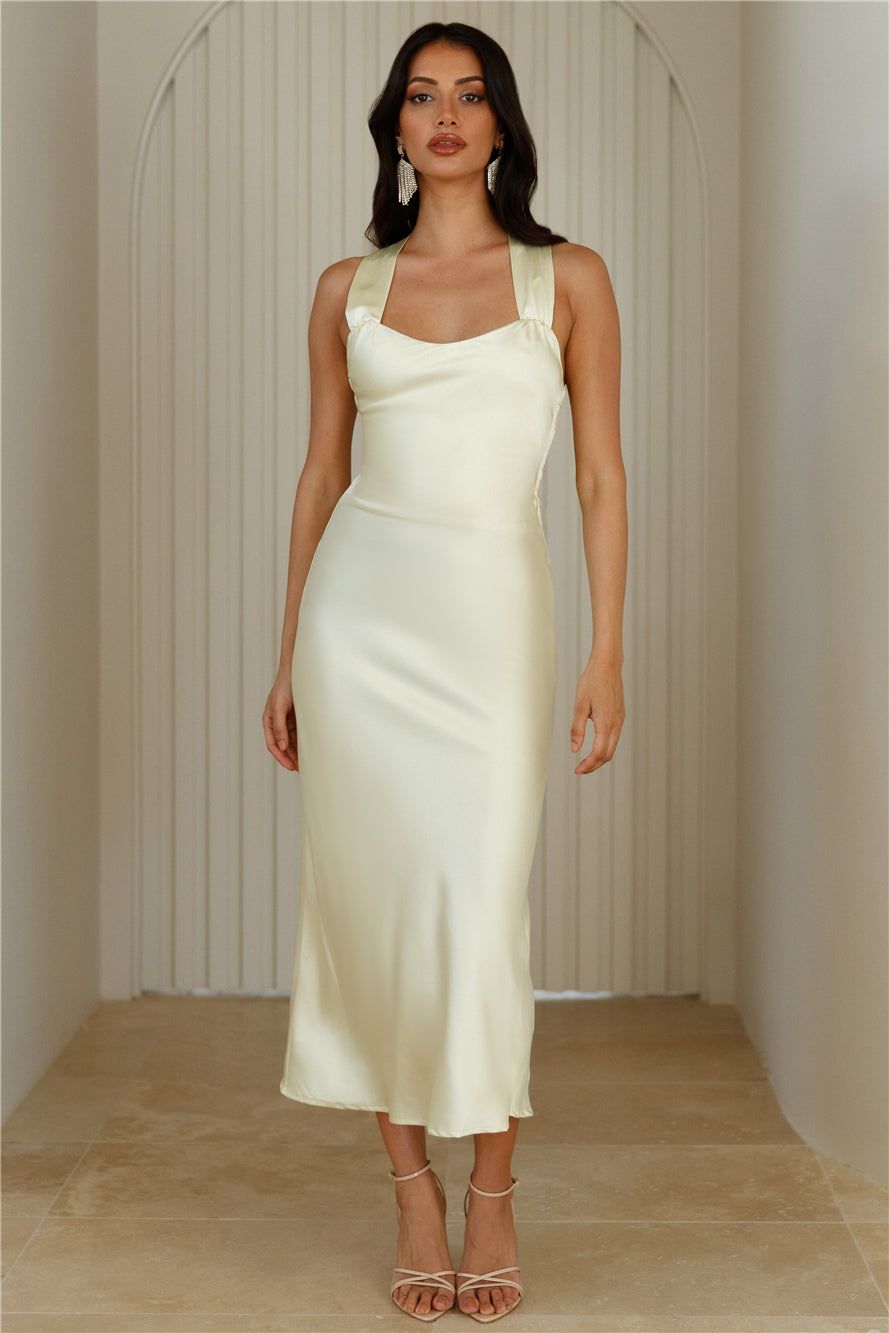 Tie It Up Girl Maxi Dress Yellow sold by Hello Molly product image thumbnail 2