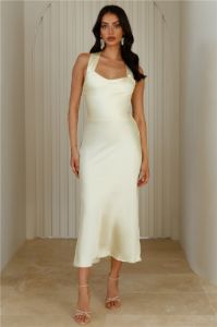 Tie It Up Girl Maxi Dress Yellow sold by Hello Molly