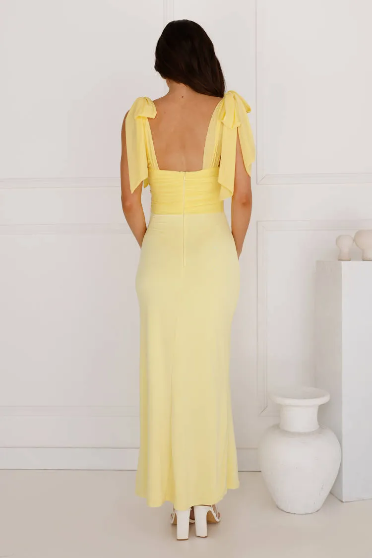 Illuminating Love Mesh Maxi Dress Yellow sold by Hello Molly product image thumbnail 5