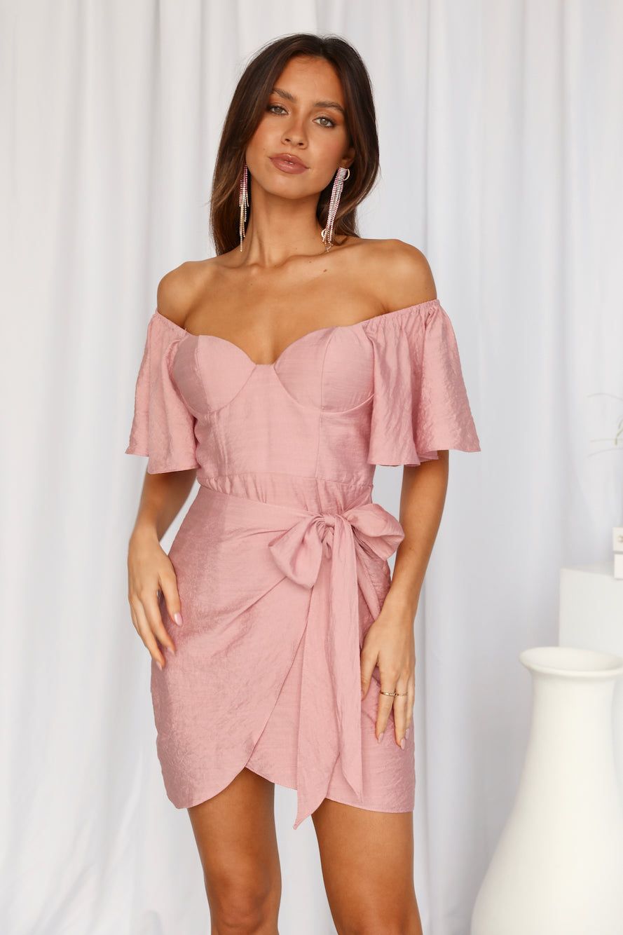 Me Gustas Tu Dress Blush sold by Hello Molly