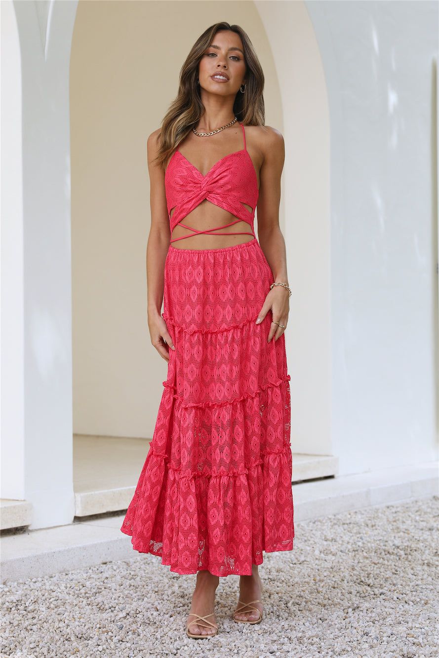 Island Love Maxi Dress Red sold by Hello Molly product image thumbnail 3