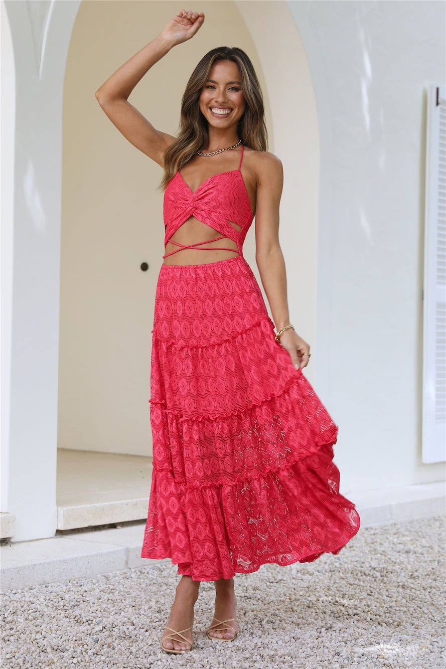 Island Love Maxi Dress Red sold by Hello Molly product image thumbnail 2
