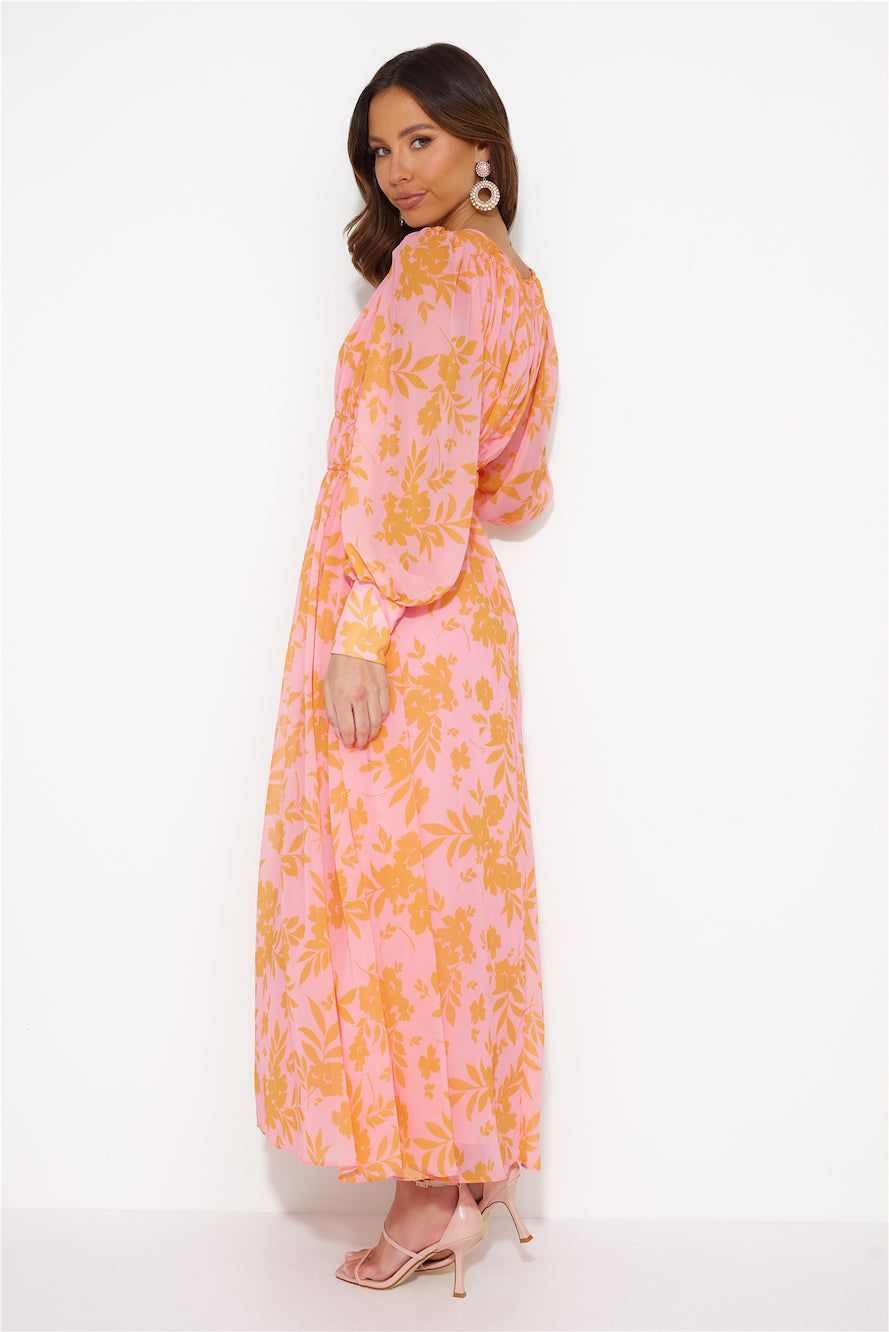 In A Magical Dream Midi Dress Pink sold by Hello Molly product image thumbnail 4