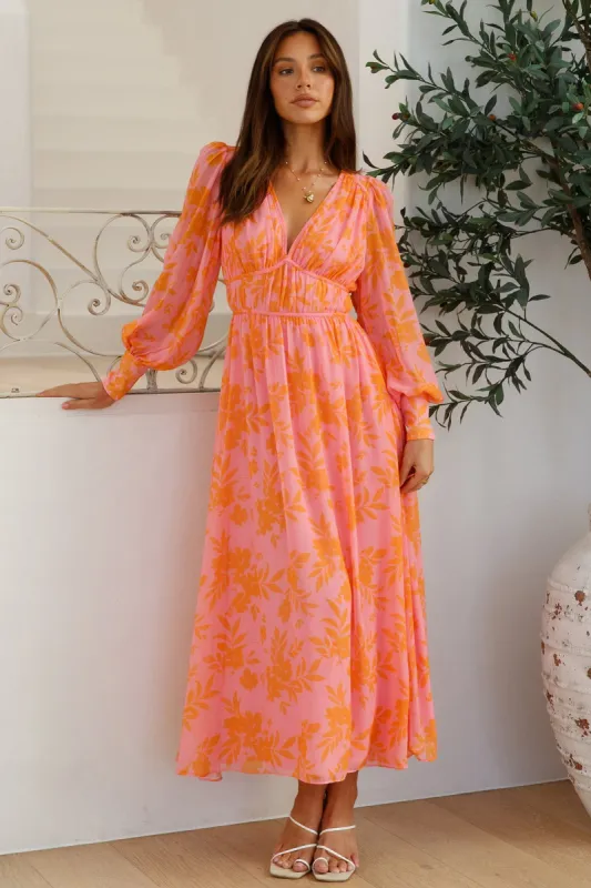 In A Magical Dream Maxi Dress Pink sold by Hello Molly