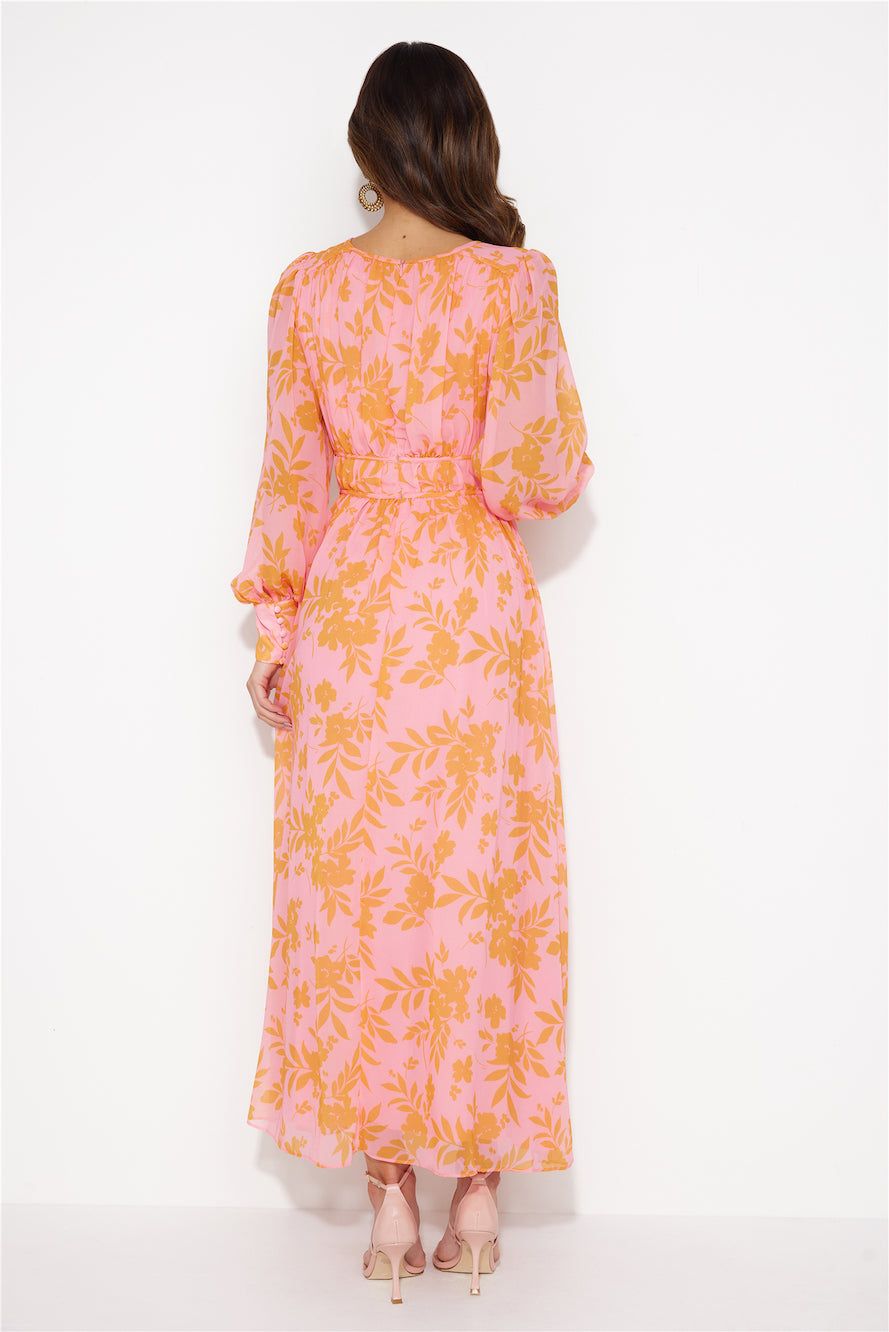 In A Magical Dream Midi Dress Pink sold by Hello Molly product image thumbnail 5