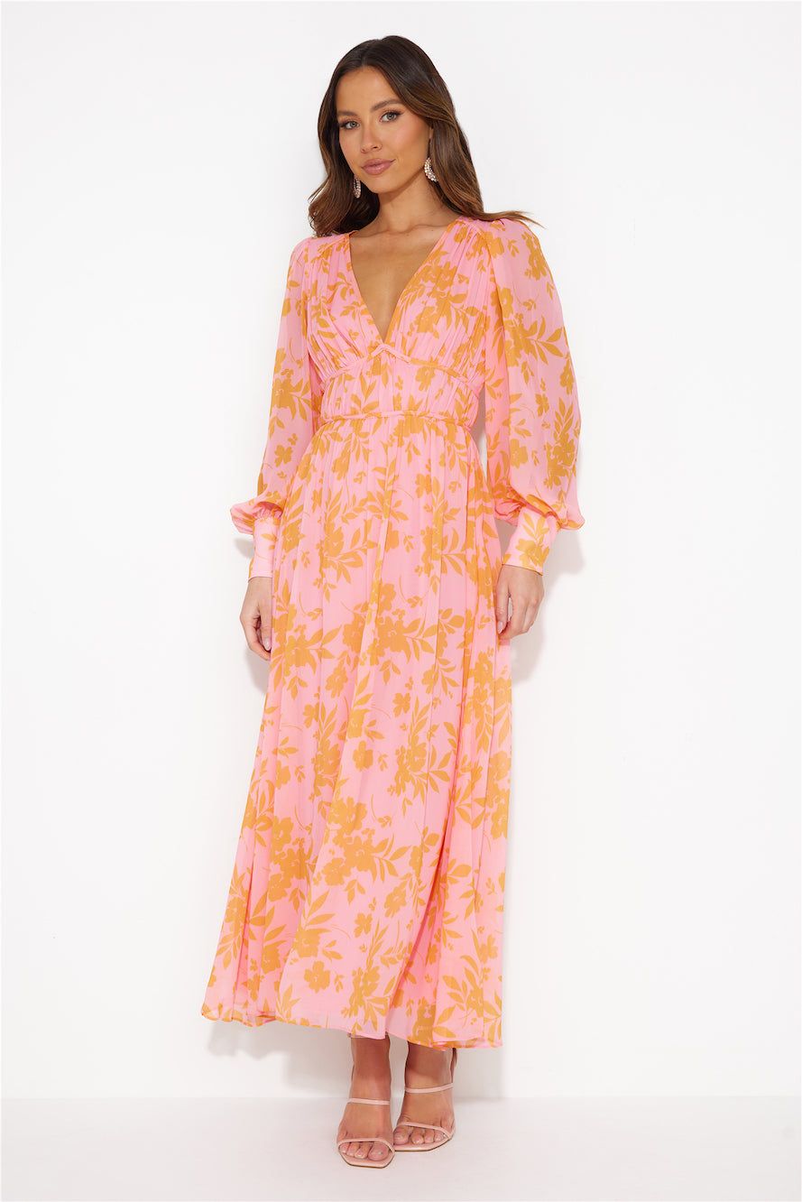 In A Magical Dream Midi Dress Pink sold by Hello Molly product image thumbnail 2