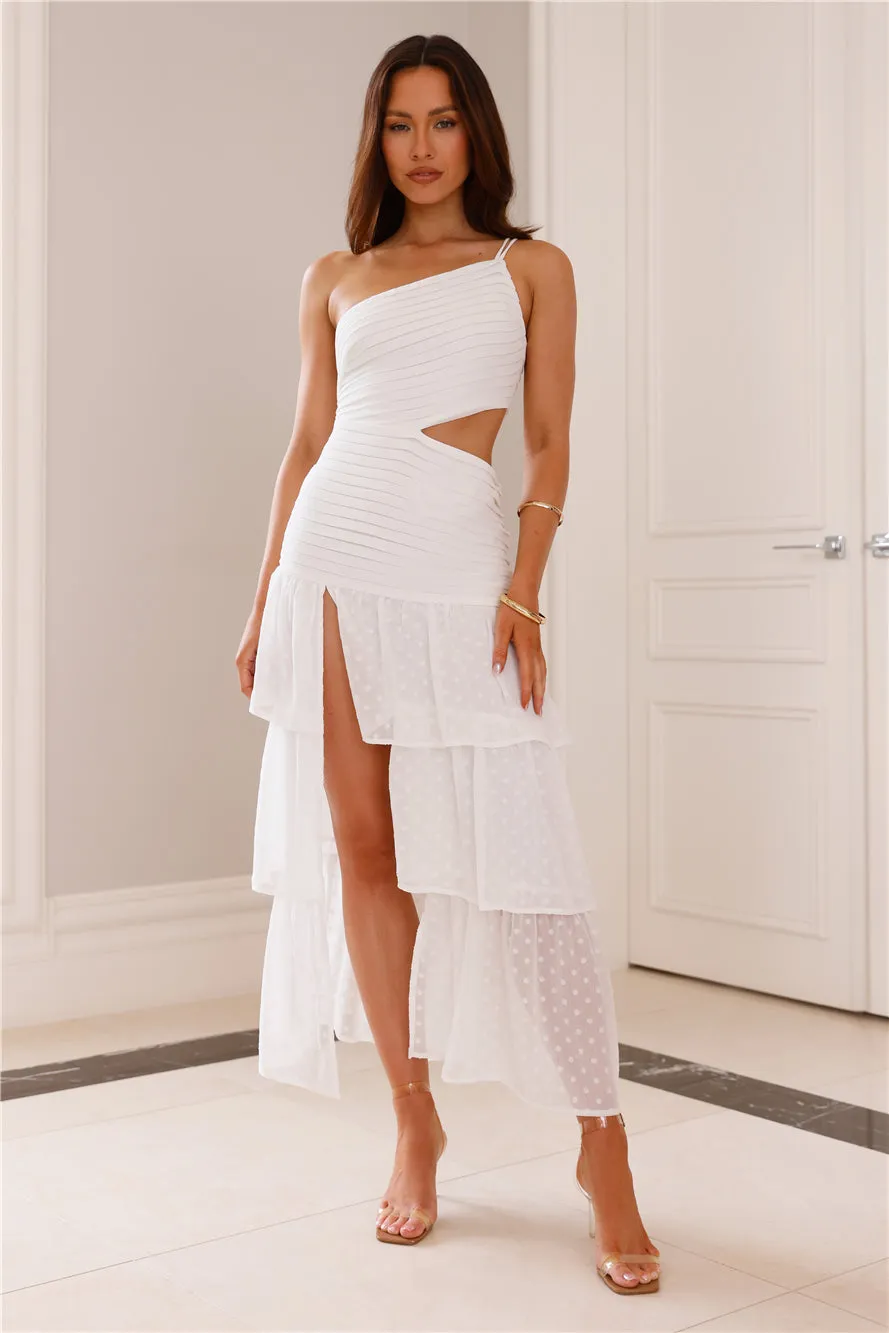 Day In Manhattan One Shoulder Maxi Dress White sold by Hello Molly product image thumbnail 4