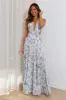 HELLO MOLLY Forward Fashion Maxi Dress Blue sold by Hello Molly