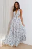 HELLO MOLLY Forward Fashion Maxi Dress Blue sold by Hello Molly