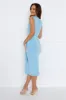 Desk To Bar Midi Dress Blue sold by Hello Molly
