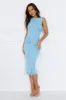 Desk To Bar Midi Dress Blue sold by Hello Molly