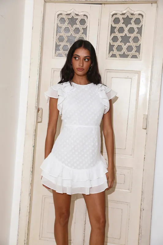 Softer Love Mini Dress White sold by Hello Molly