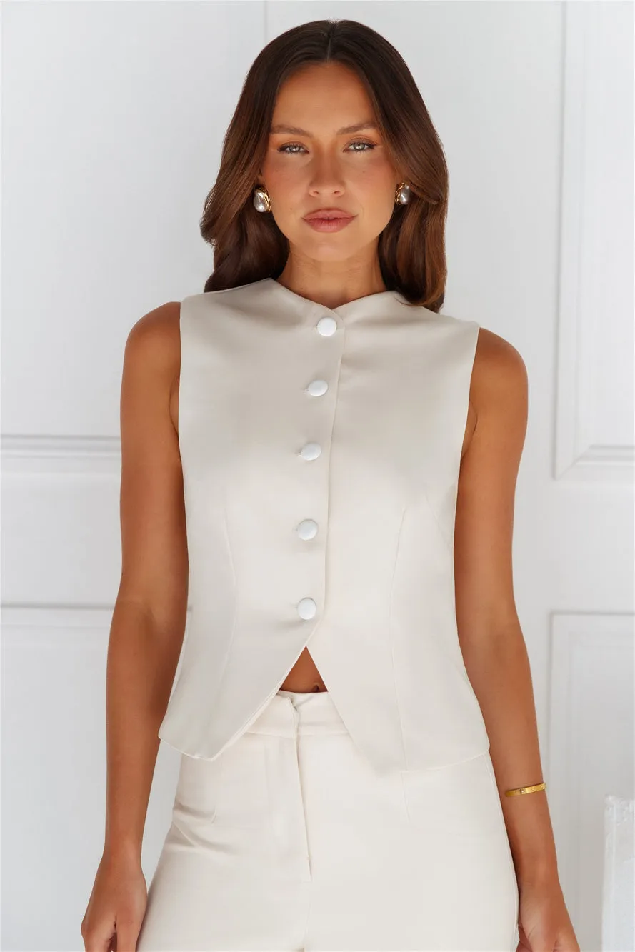 Tailored 'Fit Vest Beige sold by Hello Molly product image thumbnail 2