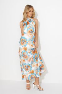 Floating Dreams Satin Maxi Dress White sold by Hello Molly