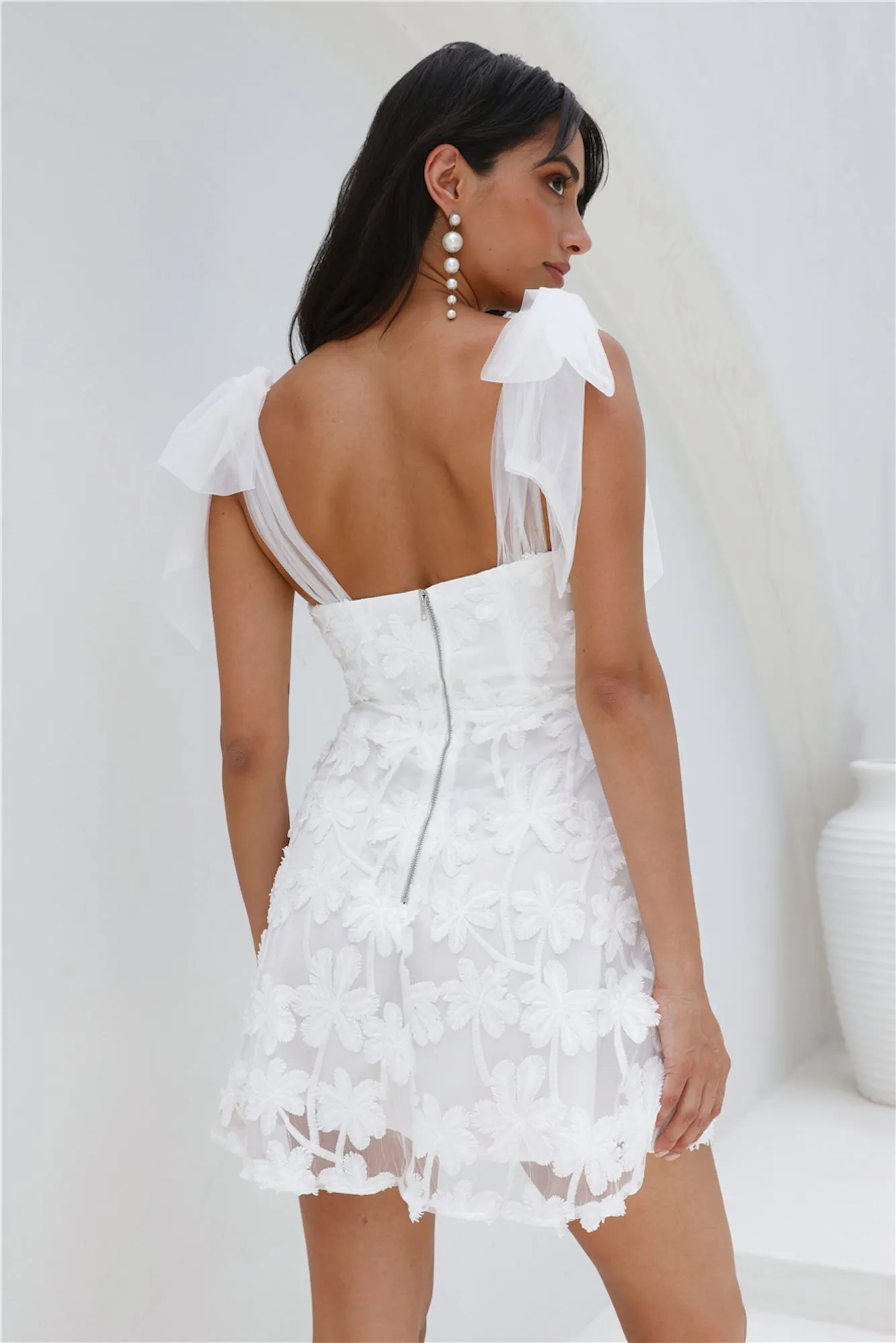 Island Hills Mini Dress White sold by Hello Molly product image thumbnail 4