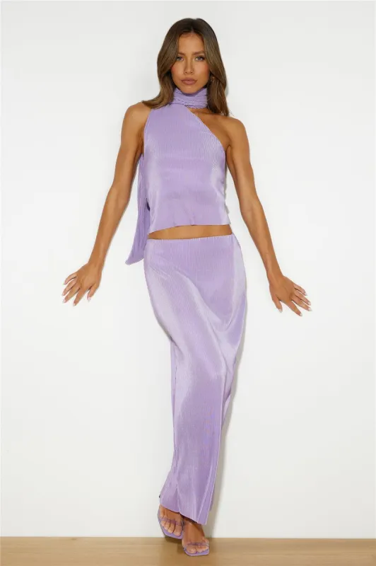 Fashion Retreat Maxi Skirt Lilac sold by Hello Molly