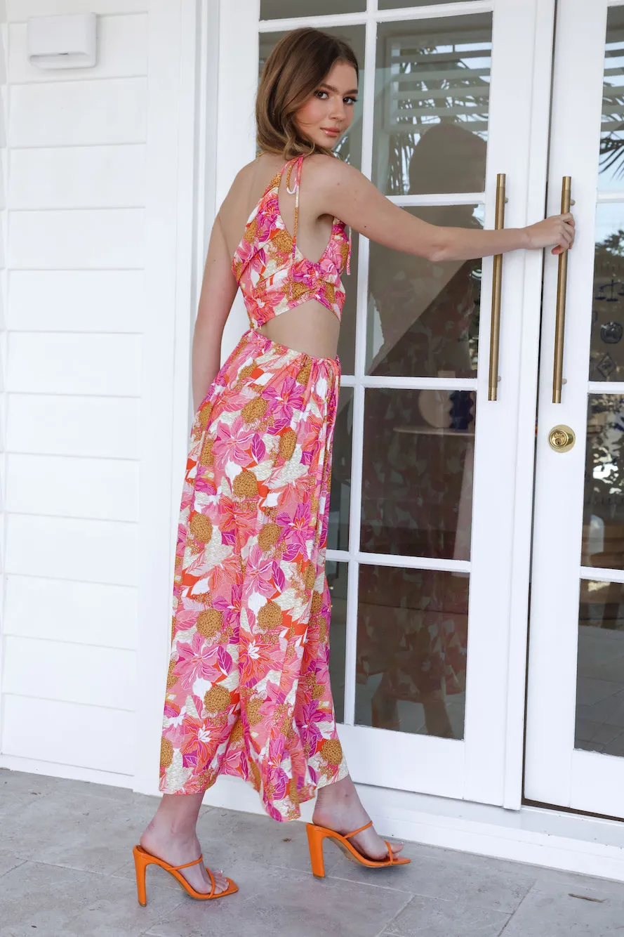 Low Down Midi Dress Pink sold by Hello Molly product image thumbnail 5