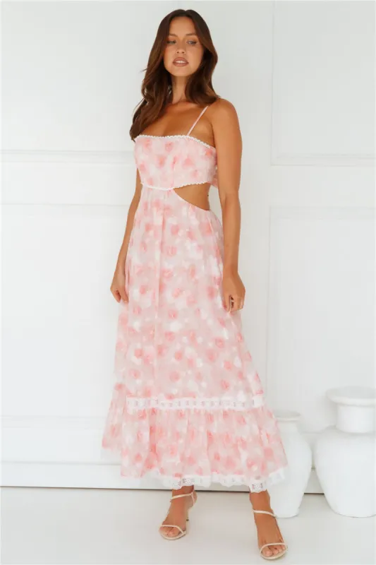 Evelina Maxi Dress Pink sold by Hello Molly