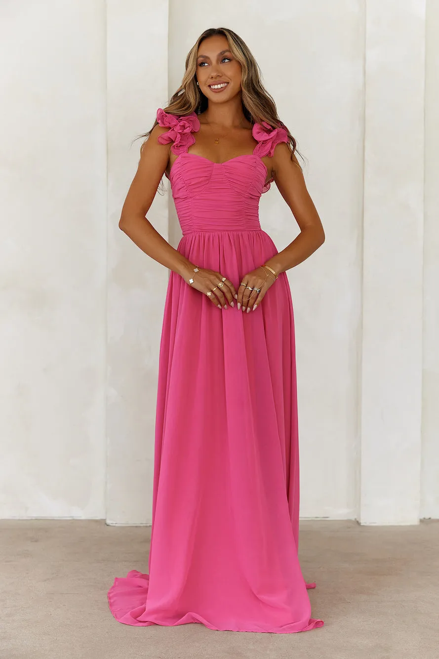 DEAR EMILIA Finest Couture Maxi Dress Pink sold by Hello Molly