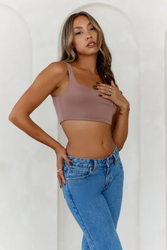 HELLO MOLLY BASE Style Essential Crop Top Mocha sold by Hello Molly