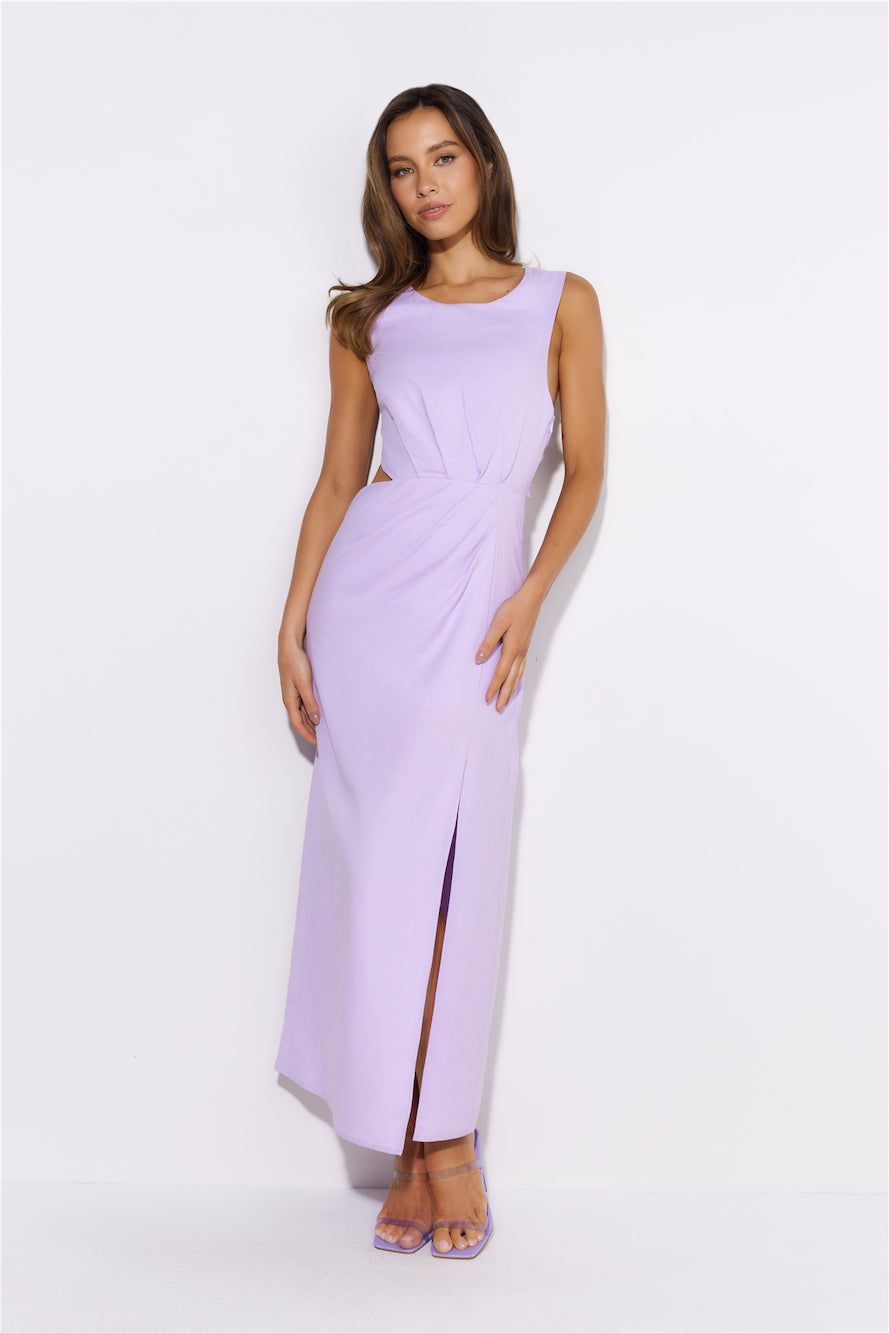 Welcome Love Midi Dress Purple sold by Hello Molly product image thumbnail 2