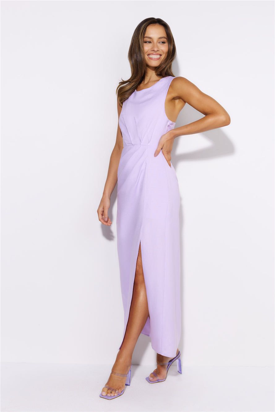 Welcome Love Midi Dress Purple sold by Hello Molly product image thumbnail 3