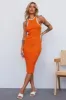 Always Trendy Midi Dress Orange sold by Hello Molly