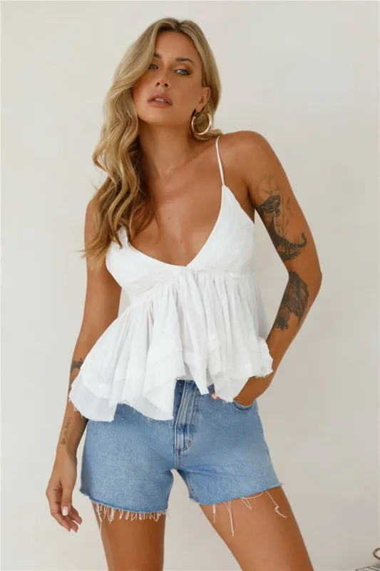 Soft Sand Islands Top White sold by Hello Molly