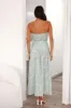 Wild Things Are Strapless Maxi Dress Sage sold by Hello Molly