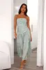 Wild Things Are Strapless Maxi Dress Sage sold by Hello Molly
