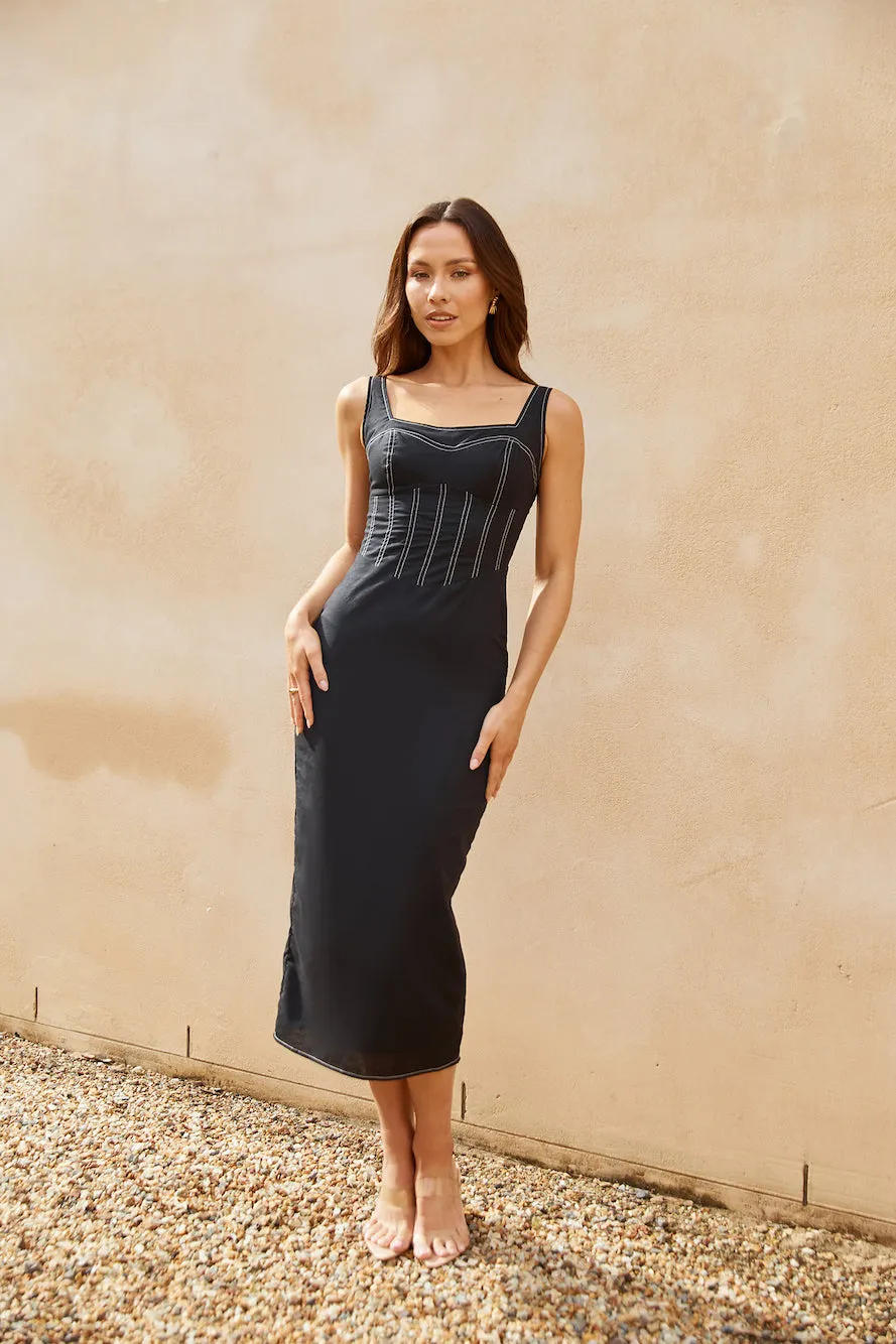 Contemporary Girl Midi Dress Black sold by Hello Molly product image thumbnail 4