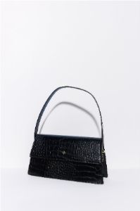 PETA + JAIN Starri Bag Black Croc Gold sold by Hello Molly