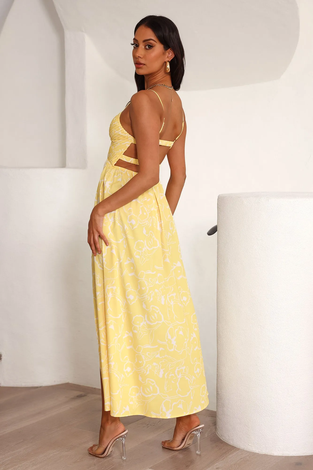 Coolest Love Maxi Dress Yellow sold by Hello Molly product image thumbnail 4
