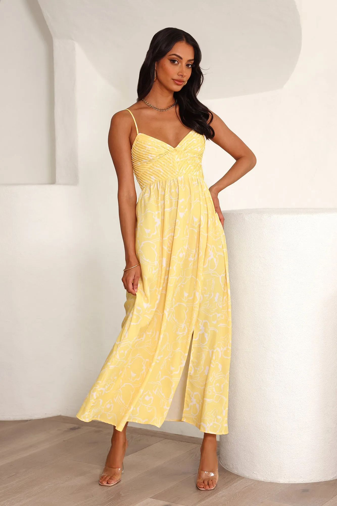 Coolest Love Maxi Dress Yellow sold by Hello Molly