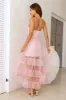 Queen Thoughts Tulle Maxi Dress Pink sold by Hello Molly