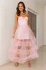Queen Thoughts Tulle Maxi Dress Pink sold by Hello Molly