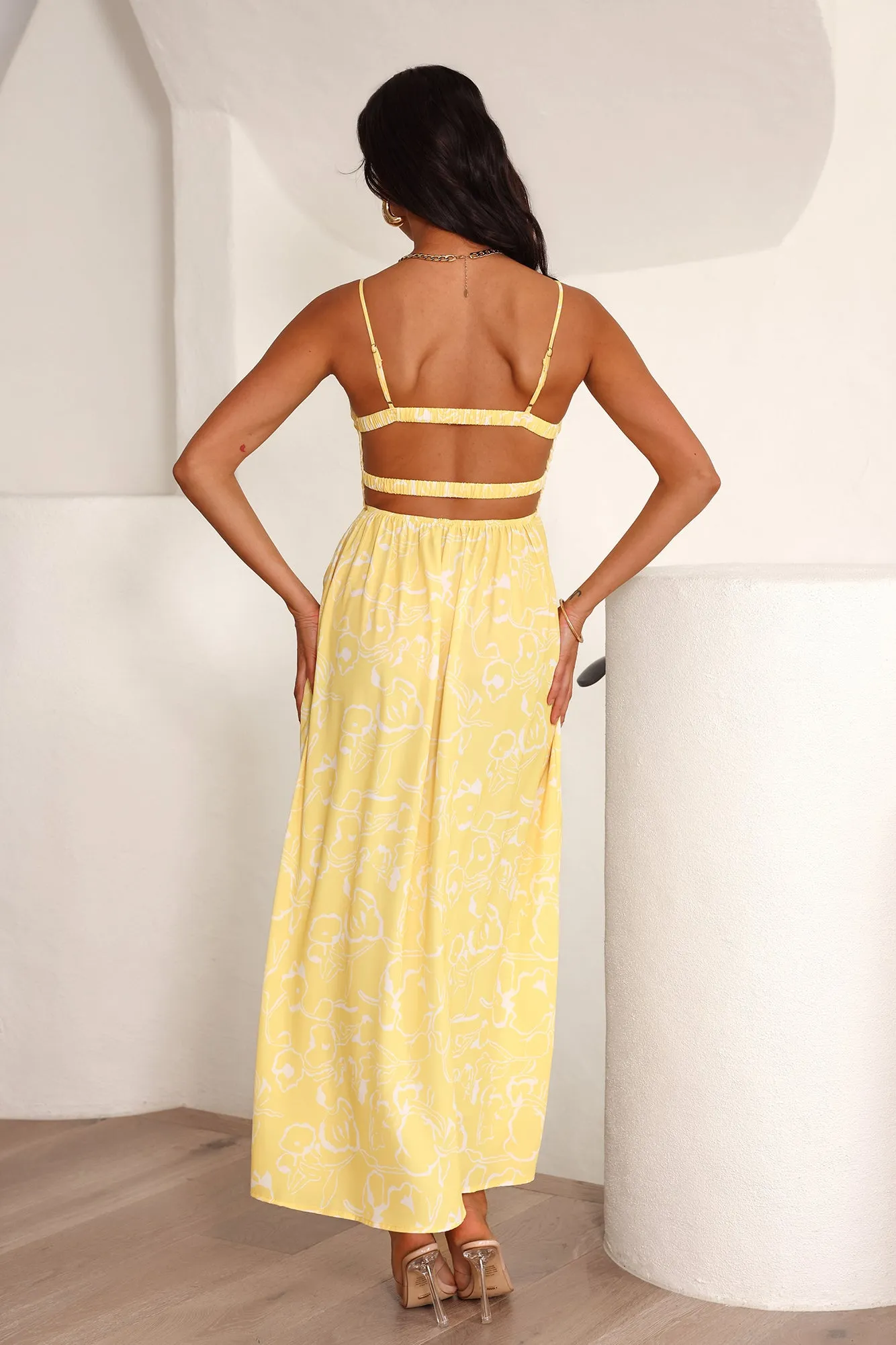 Coolest Love Maxi Dress Yellow sold by Hello Molly product image thumbnail 5