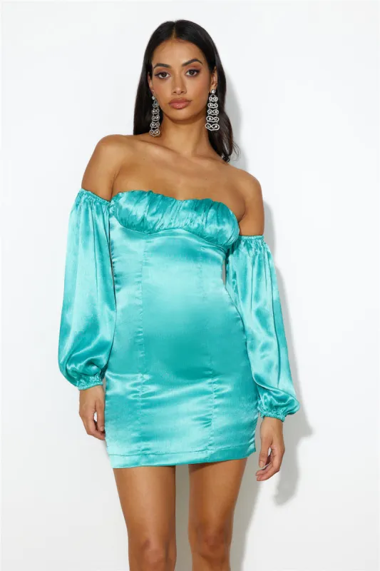 Luxe Look Mini Dress Teal sold by Hello Molly