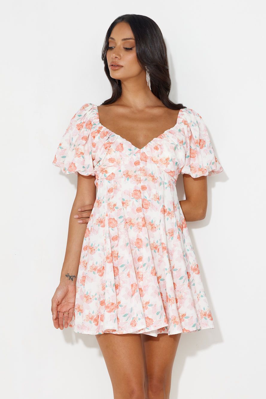 Dreams To Be Mini Dress Orange sold by Hello Molly