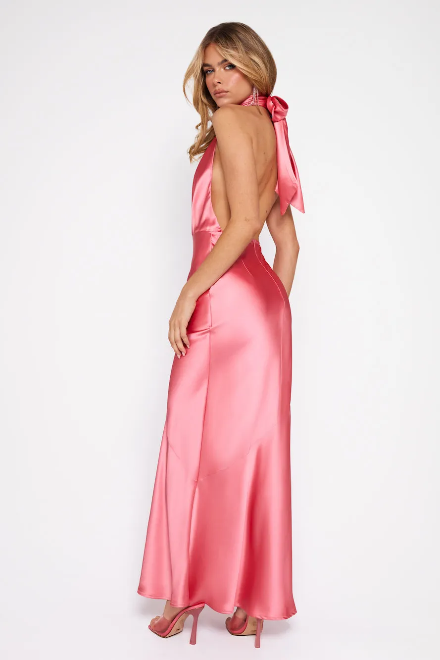 Luxury Events Satin Maxi Dress Pink sold by Hello Molly product image thumbnail 4