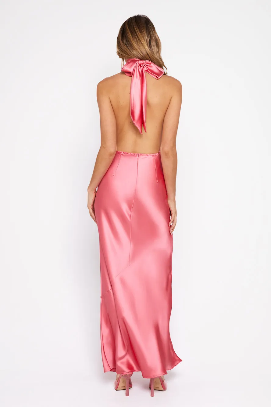 Luxury Events Satin Maxi Dress Pink sold by Hello Molly product image thumbnail 5