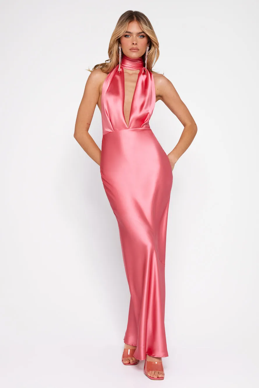Luxury Events Satin Maxi Dress Pink sold by Hello Molly product image thumbnail 3