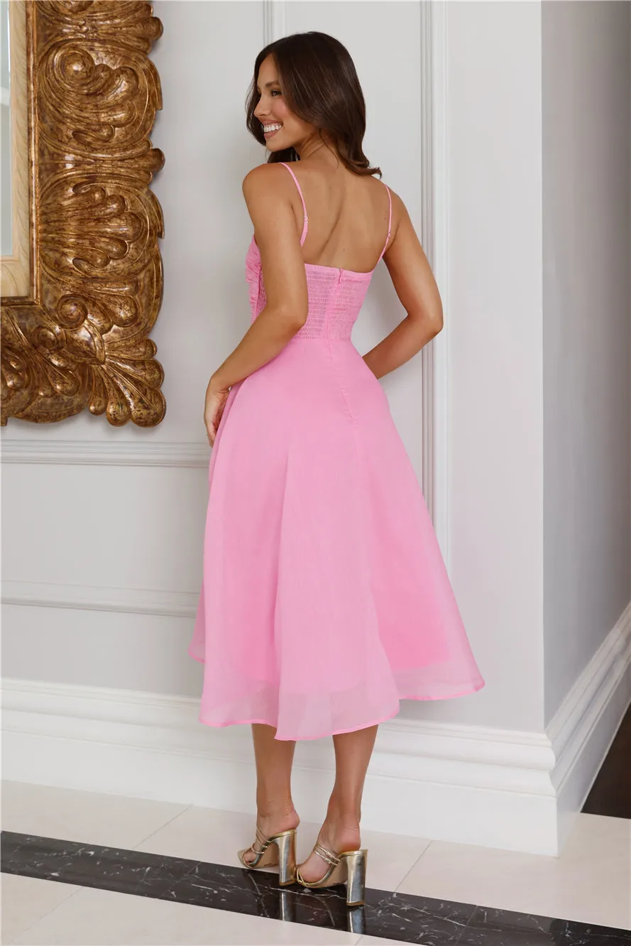 Perfect Wonderland Midi Dress Pink sold by Hello Molly product image thumbnail 3
