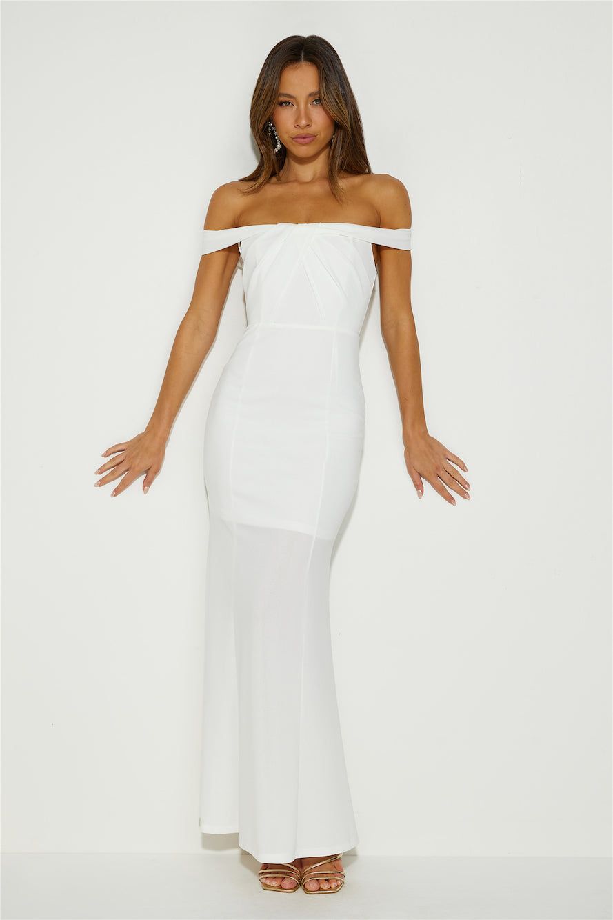 Love Is The Prize Maxi Dress White sold by Hello Molly