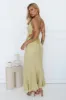 Moonlit Vibe Maxi Skirt Lime sold by Hello Molly