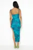 Seen On You Mesh Maxi Dress Blue sold by Hello Molly