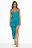 Seen On You Mesh Maxi Dress Blue sold by Hello Molly