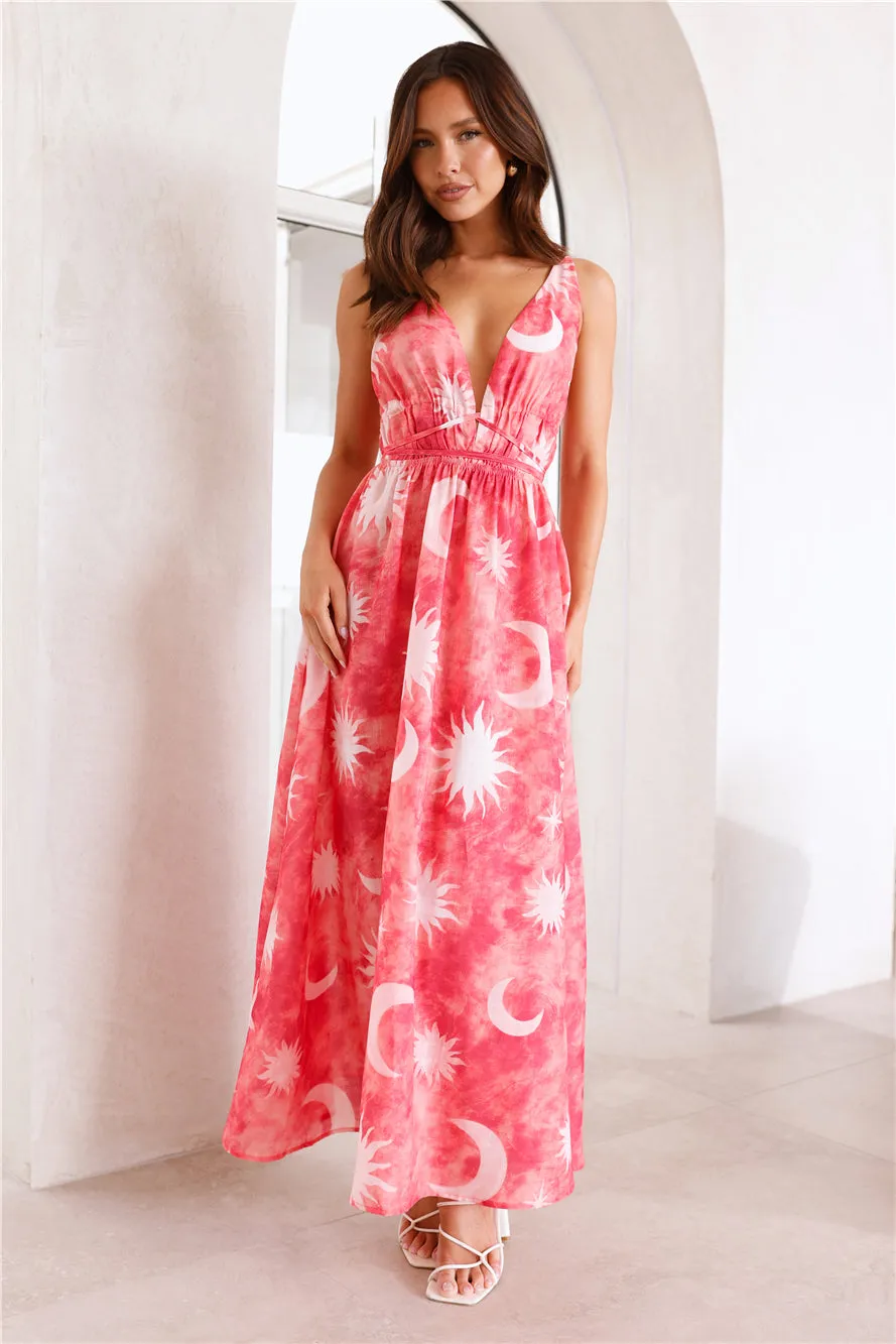 Blazing Sun Maxi Dress Coral sold by Hello Molly product image thumbnail 4