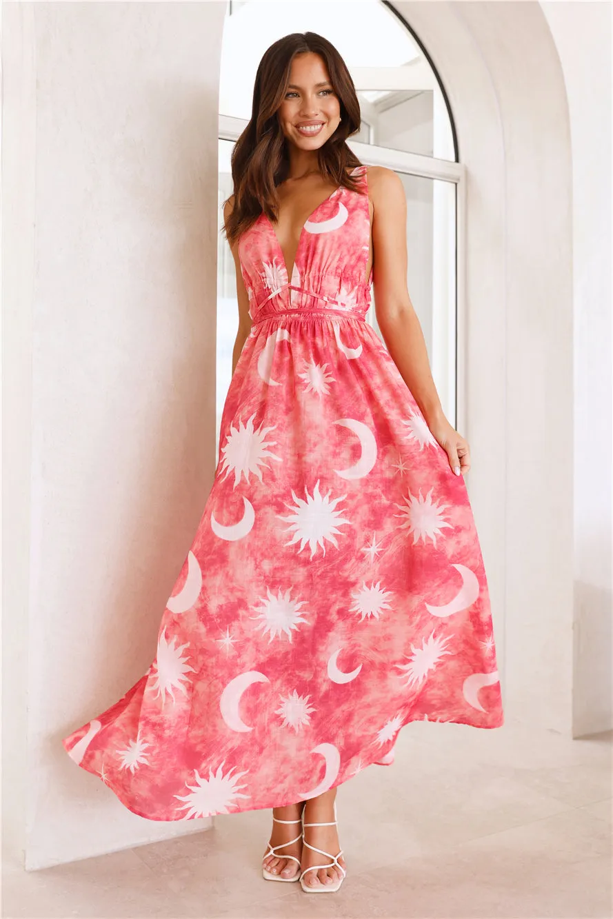 Blazing Sun Maxi Dress Coral sold by Hello Molly product image thumbnail 2