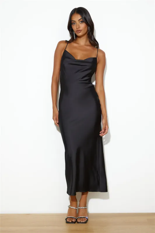 Runway Luxe Maxi Dress Black sold by Hello Molly